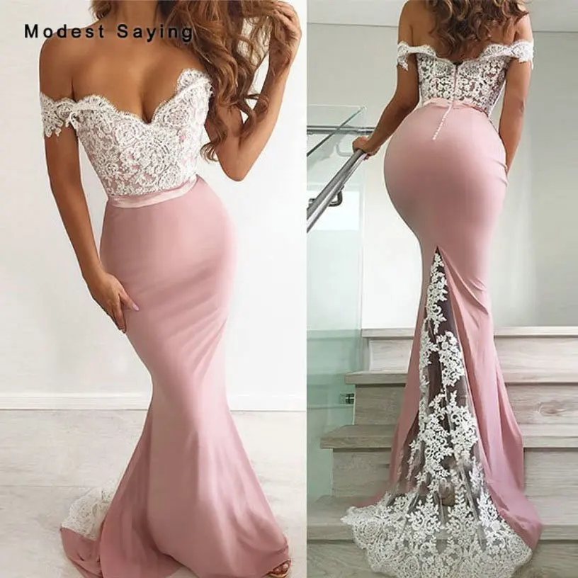 Женское кружевное платье подружки невесты пыльное платье-Русалка с иллюзией