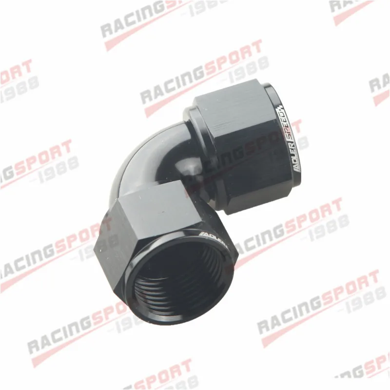 

12AN To AN12 90 Degree Aluminium Female To Female Full Flow Adapter