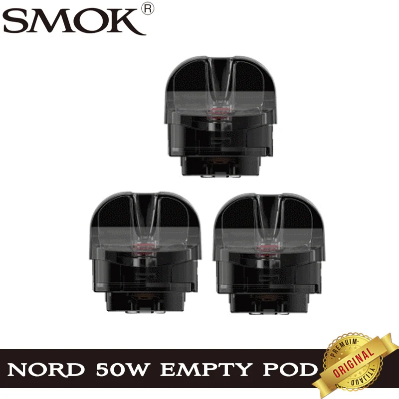3 шт./лот оригинальный SMOK Nord 50 Вт пустой картридж 4 мл RPM Pod LP2 &amp 50W 5 для электронной