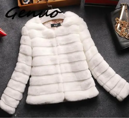 Новая зимняя Корейская тонкая кожаная короткая плюшевая куртка из кроличьего