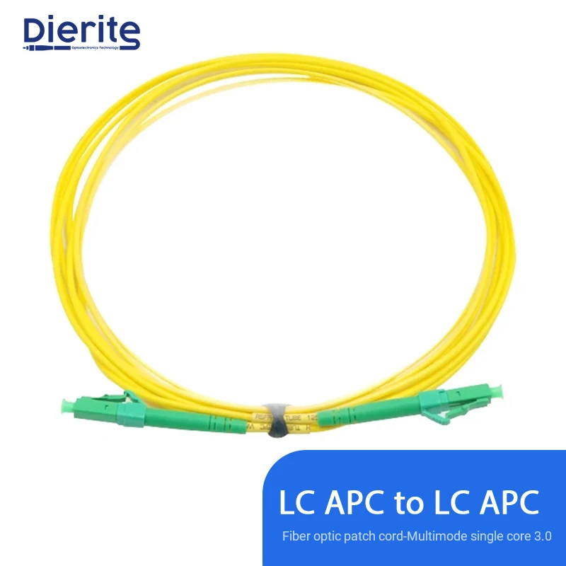 Single Mode Simplex LC APC to LC APC 3.0mm PVC  Fiber Patch Cable Jumper Fiber Patch Cord Fibra Optica Communication Device 3M