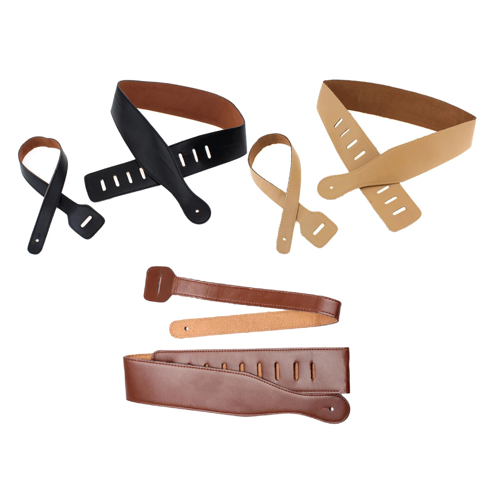 

Винтажные Кожаные Гитарные ремни для акустической электрогитары Бас ремень 43-51 дюймов