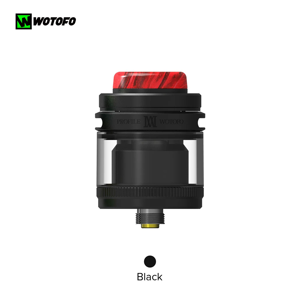 

In stcok Vape Profile M RTA Atomizer With 3.1ml Capacity 810 Drip Tips Design nexMESH Clapton Wire E Cig Vaper VS Profile RDA