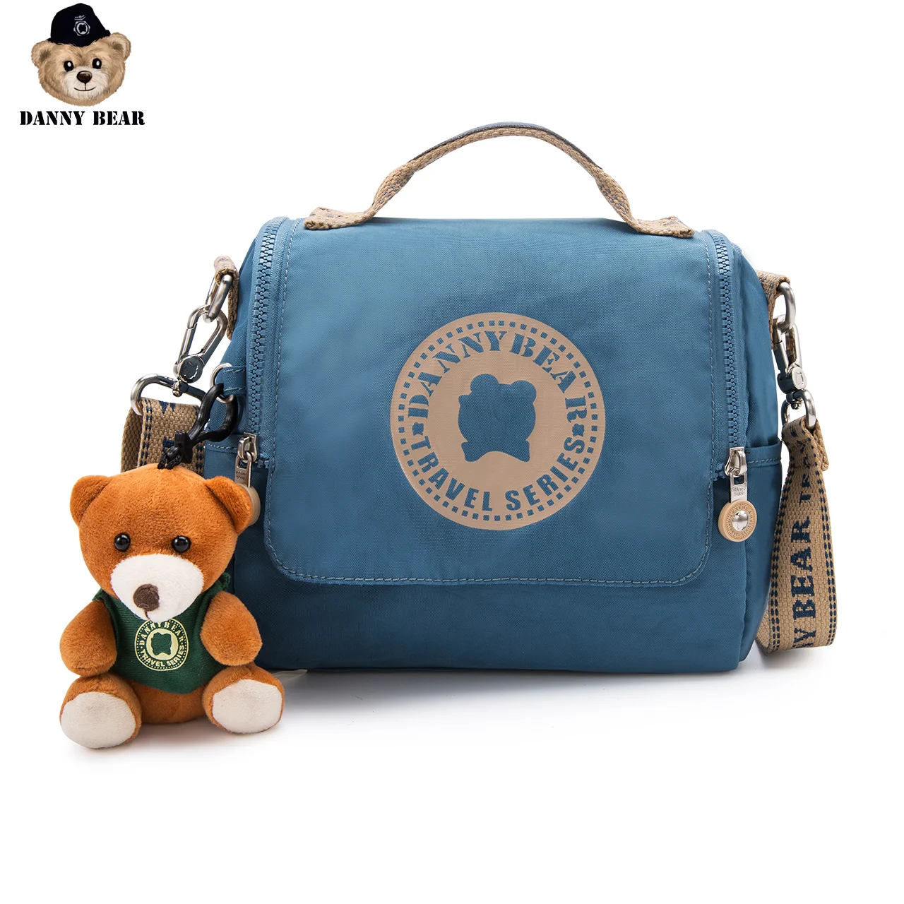 Модная однотонная сумка через плечо Дэнни медведь для женщин Повседневная