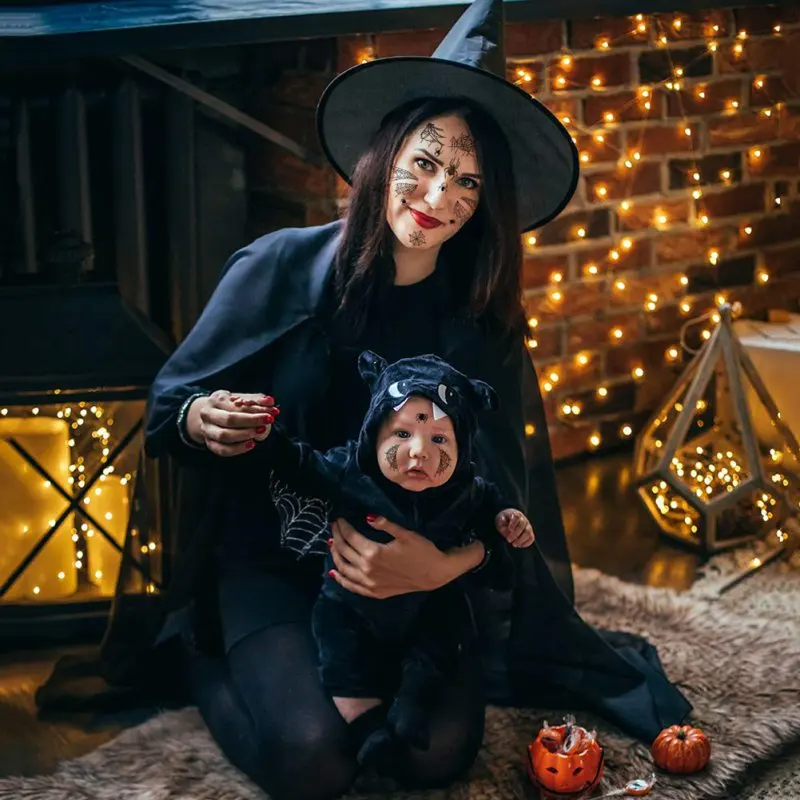 Костюм на Хэллоуин косплей татуировка наклейка лицо паука временная паутина