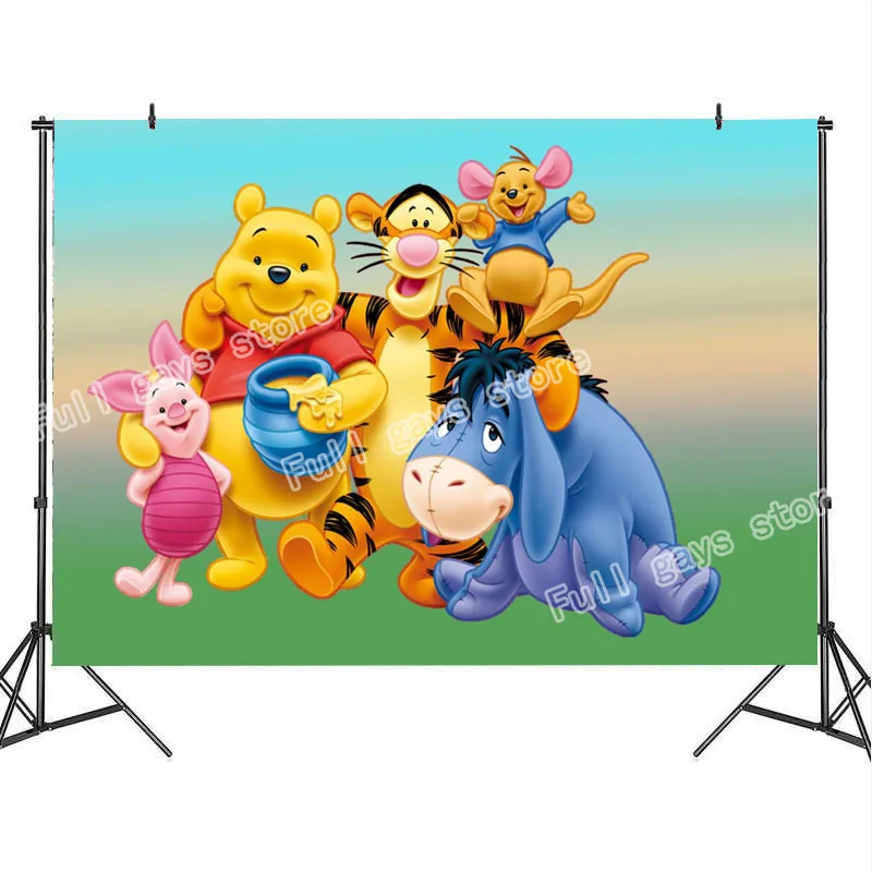 Виниловый фон для фотосъемки новорожденных с изображением Микки Мауса | Дом и сад