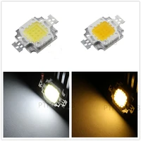 10pcs wholesale price high power 10w super bright cob spot led lamp chips light bulb pure warm white 9 12v