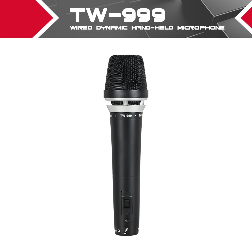 Ручной профессиональный проводной кардиоидный голосовой микрофон включает в