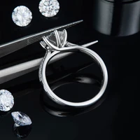 Shimmering Stardust Moissanite Ring 5