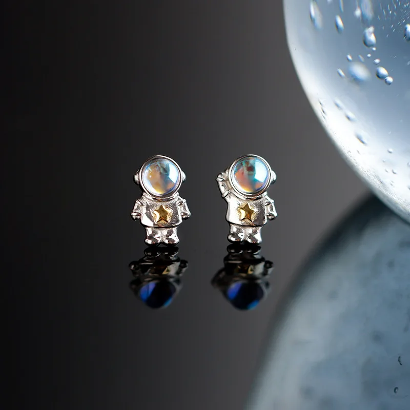 

Astronaut Stud Earrings Space Lovers' Lovely Charm Couple Jewelry Wholesale 2022 Newly Trend Creative Party Gifts Fashion