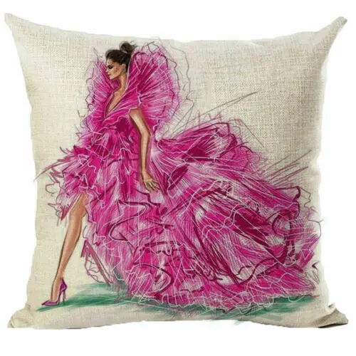 Наволочка для дивана из хлопка и льна 45 х45 см | Дом сад