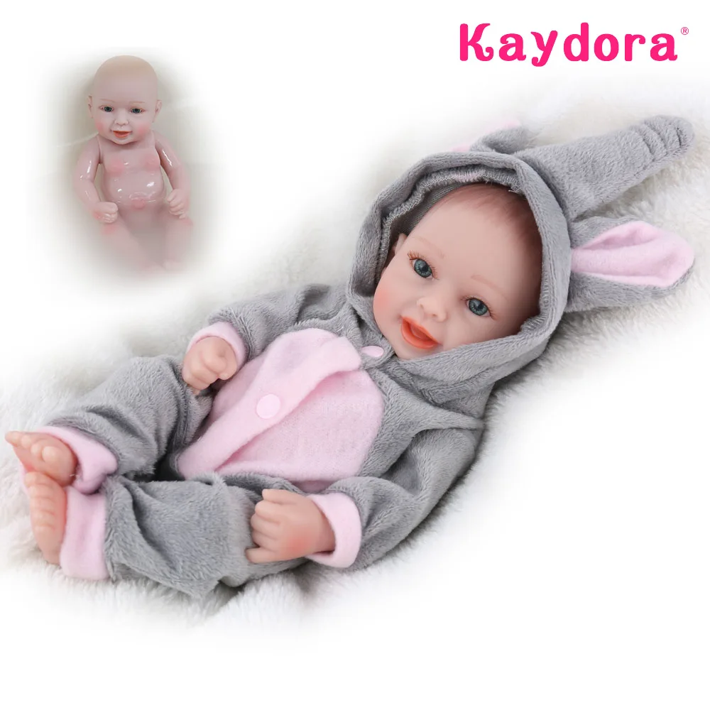 Милые миниатюрные полностью Мягкие силиконовые куклы Новорожденные 25 см милые