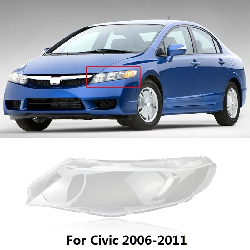 Крышка для передних фар прозрачный абажур кожух маски крышка объектив Honda Civic 2006