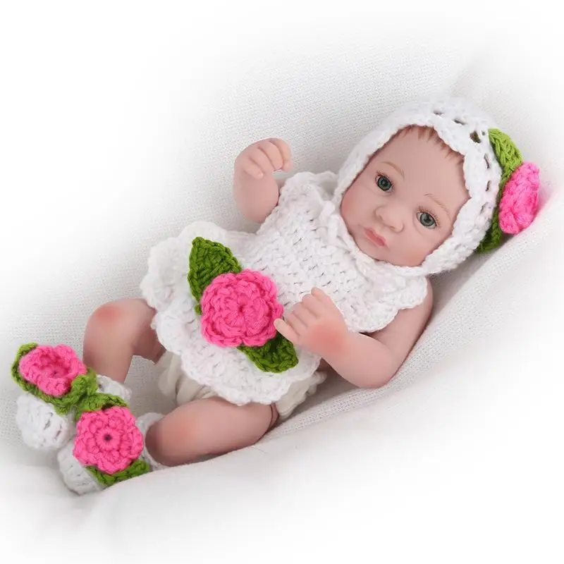 Girl 8 NPKDOLL Пупс куклы реборн игрушки реалистичные силиконовые игрушки для ванной для девочек кукла для сна девочка для новорожденных детей Рождественский подарок 10 дюймов - Цвет: Girl 8