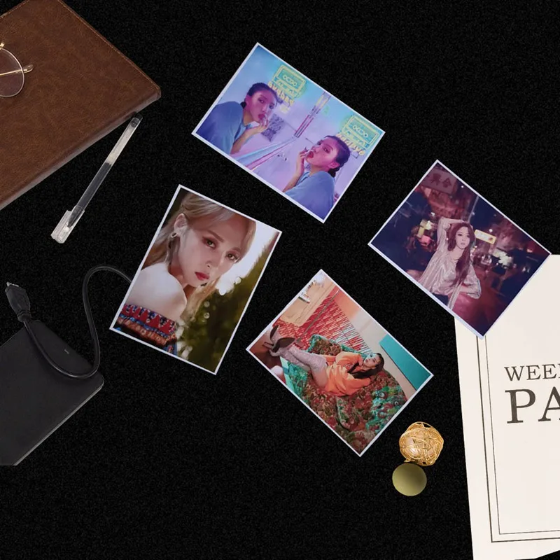 MAMAMOO альбом реальности в черном цвете самодельные Бумага ЛОМО карта фото плакат HD