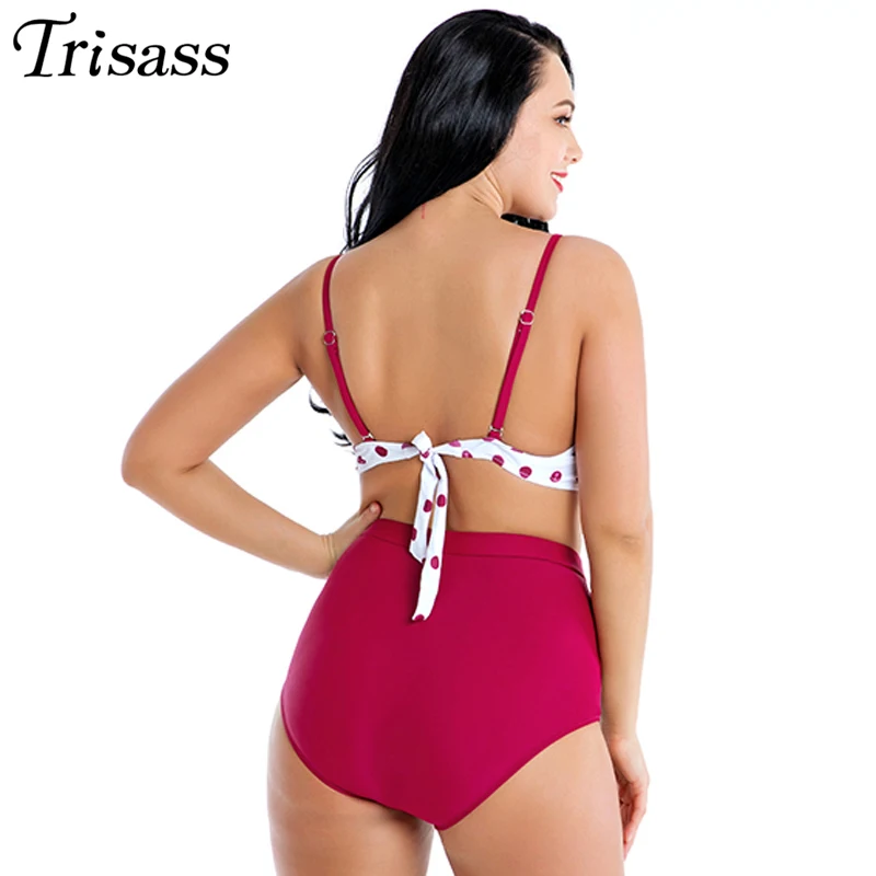 Trisass 2021 новый сексуальный Для женщин бикини набор Высокая талия купальник из двух