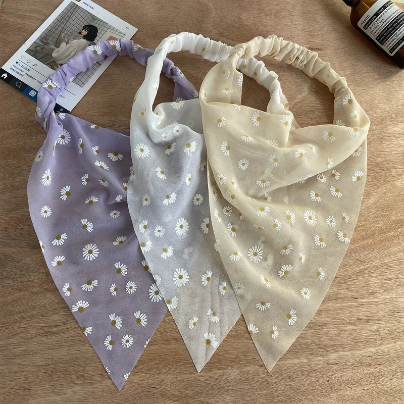 

Vintage Accessories Bandana Women Print Elastic Hair Bands Headband Turban Bohemian Femme Hairband Bandeau Scarf Headwear