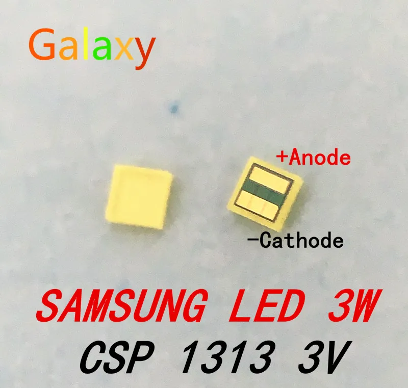 50 1000 шт. для SAMSUNG ЖК экран подсветка телевизора светодиодная 3 Вт в CSP 1313 1414 1515 1616