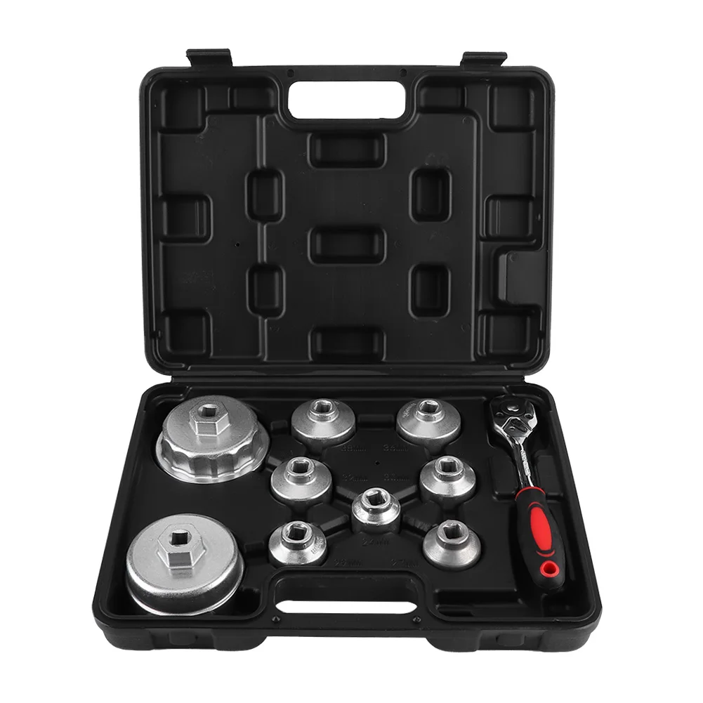 

10Pcs/Set Universal Oil Filter Wrench Cap Socket Remover Fit for Toyota Lexus Oil Filter Wrench Cap