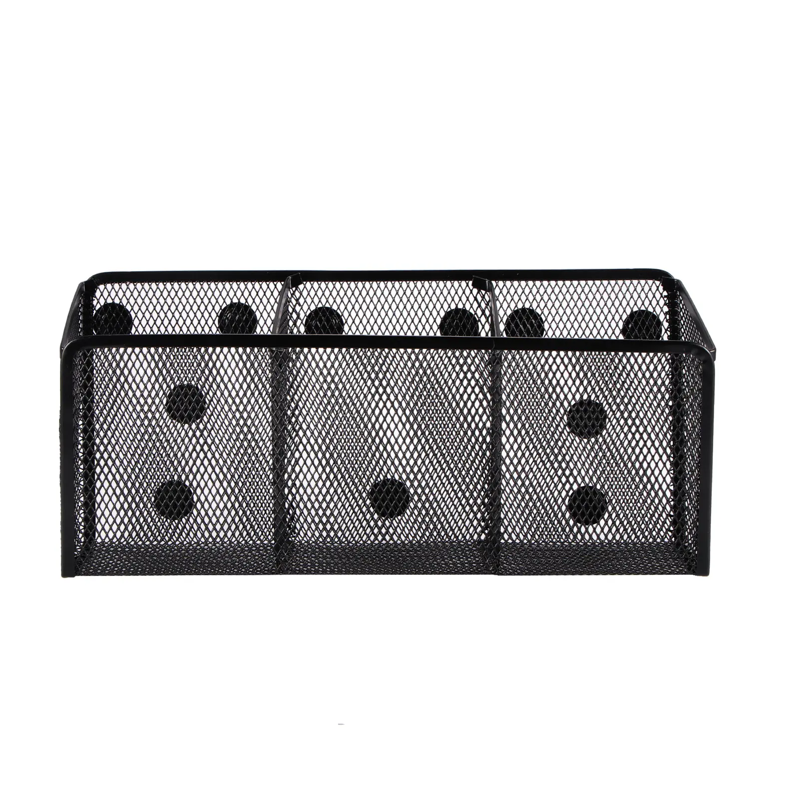 

3 Grid High-Quality Materials Generous Compartments Magnetic Storage Basket Organizer Magnetic Pencil Holder For Home Office