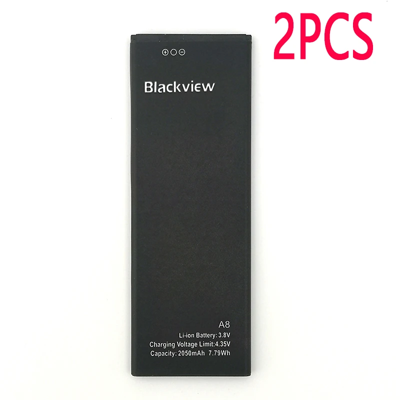 2 шт. 100% оригинал 2050 мАч A8 батарея для Blackview телефон в наличии новейшее