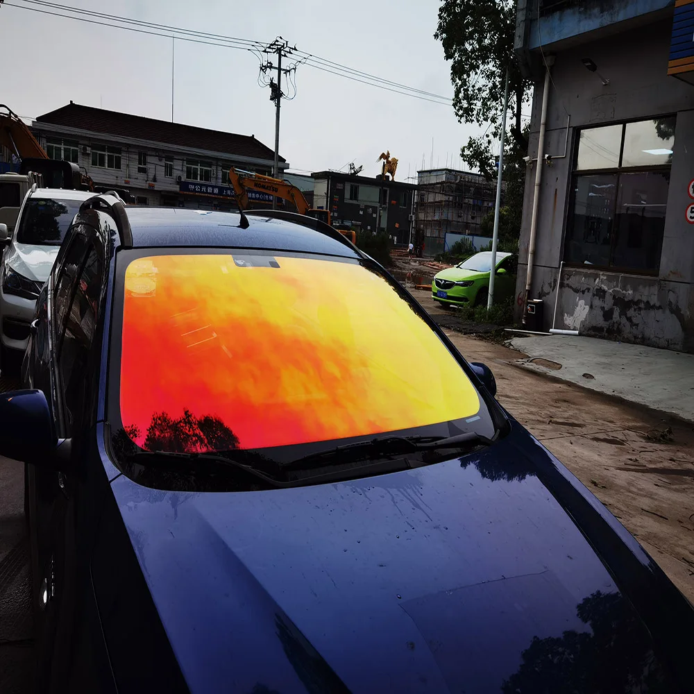 

HOHOFILM 100cmx3000cm 81%VLT Chameleon Window Tint Car/house Window Film Auto Glass Sticker 99% UV Proof Solar Tint PET