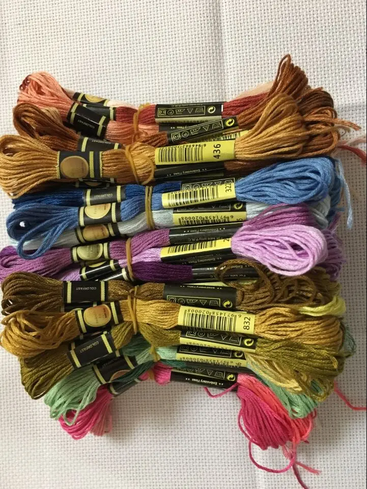 Топ CXC 10 шт. нитки для вышивки крестом/Крест вышивания крестиком/по