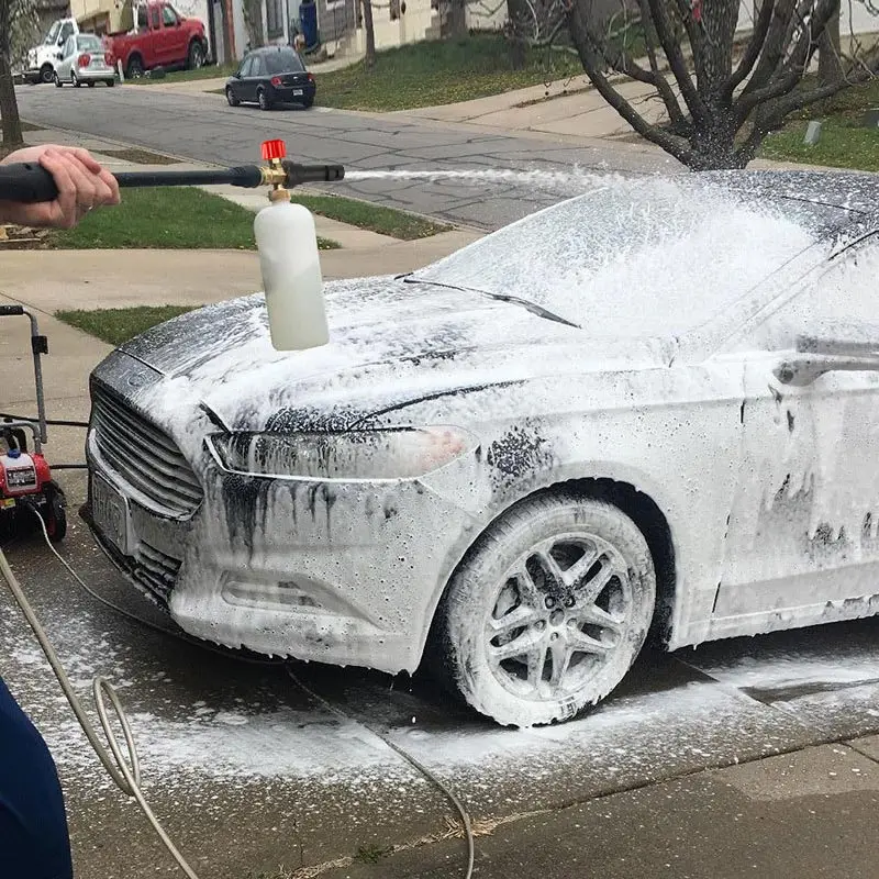 

1L Pressure Washer Snow Foam Gun Car Wash Bottle Lance Car Washing Accessories With Adjustable Head for Karcher K2 K3 K5