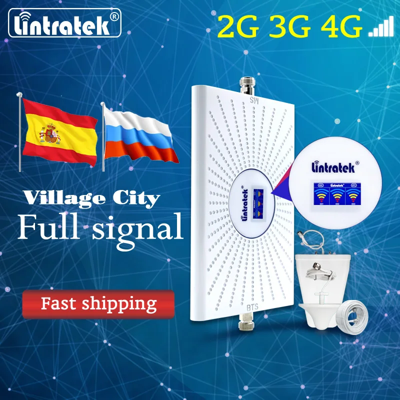 Усилитель сигнала мобильного телефона AGC 3G 4G усилитель сотовой связи сети 900 1800 2100