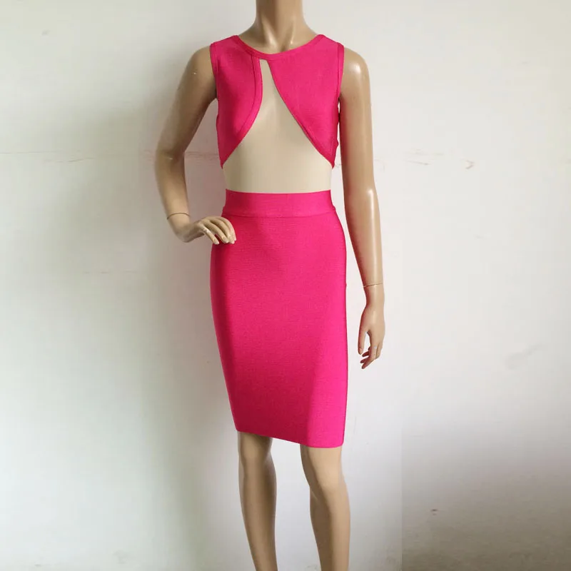 2021 Новое поступление пикантные сетчатые женские платья красного и черного цвета