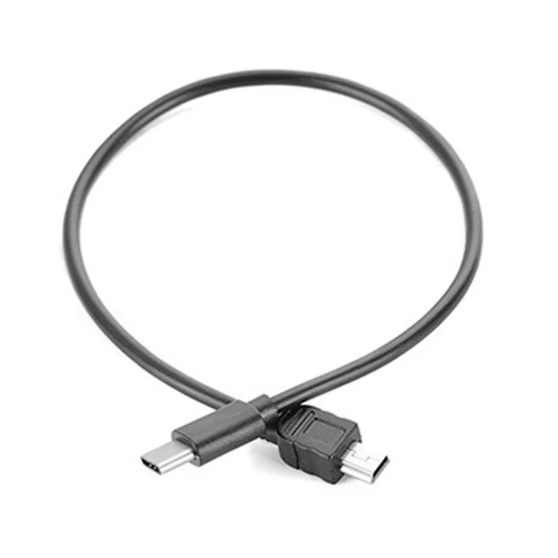 1 шт. usb тип-c к мини-usb кабель USB-C штекерным к мини-b штекерным конвертерным адаптером кабель для передачи данных 30 см