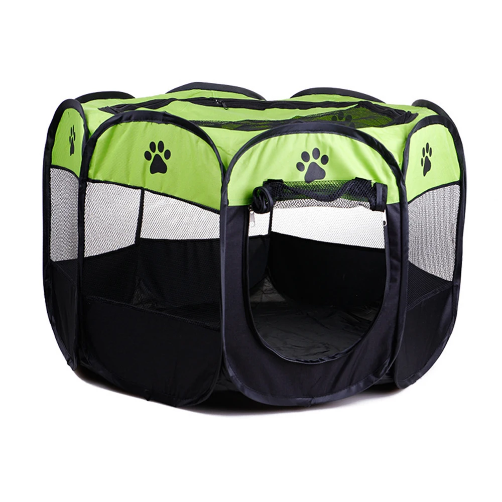 

Portable Folding Pet Tent Dog House Octagonal Cage For Cat Tent Playpen Puppy Kennel Fence Pet Delivery Room Indoor Playpen