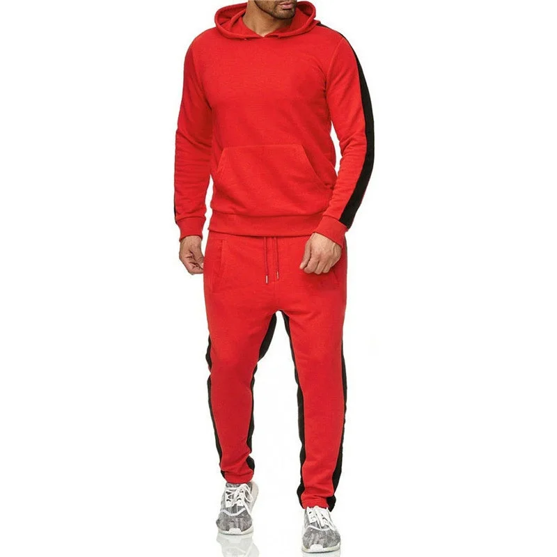

New Men's Casual Tracksuit Men's Zipper Hoodies and Sweatpants Two Pieces Sets Sportswear High Quality Clothing for Male