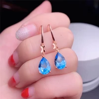 long drop earring for women jewelry fashion statement anniversary water drop earring
