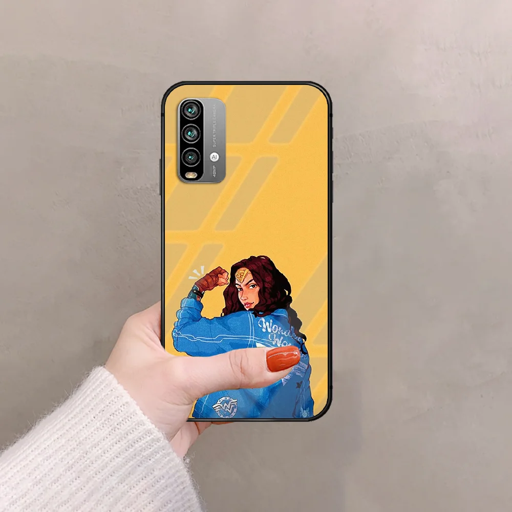 

Wonders Womans Phone Tempered Glass Case Cover For Xiaomi Redmi Note 7 8 9 10 A C T K40 Pro Cell Tpu 3D