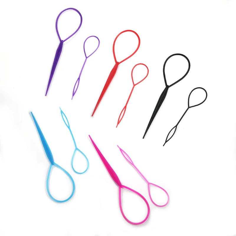 2 шт./лот инструменты для укладки волос пластиковая петля сделай сам шпильки