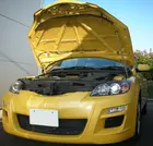 Передний капот для Mazda AXELA sports BK 2003-2009, газовые стойки, амортизатор, углеродное волокно