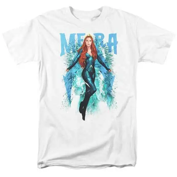 Мужская Уличная футболка Aquaman Le Film Mera The Reine De Atlantis Adulte уличная комиксы|Мужские