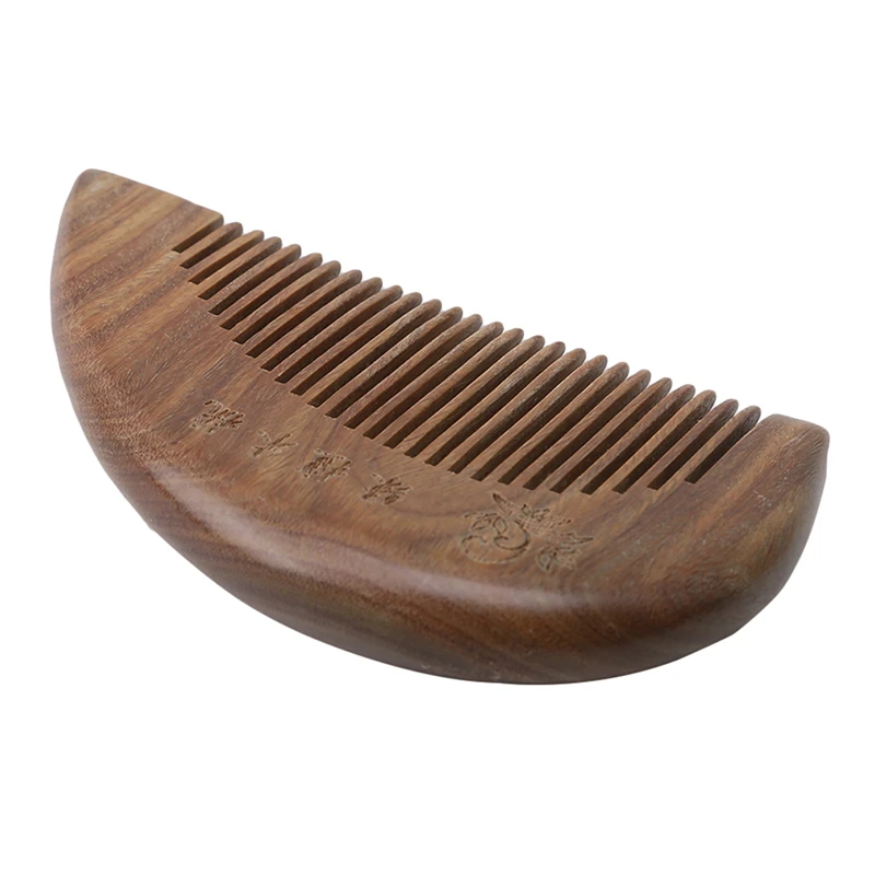 Hot Sale Vintage Style Pocket Wooden Comb Natural Brown Sandalwood Super Narrow Tooth Wood Combs Non-Static Lice Beard 1PC | Красота и