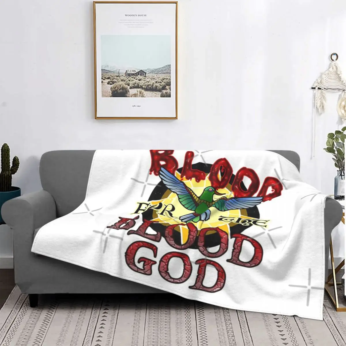 

Плед с изображением бога крови, плед, плед