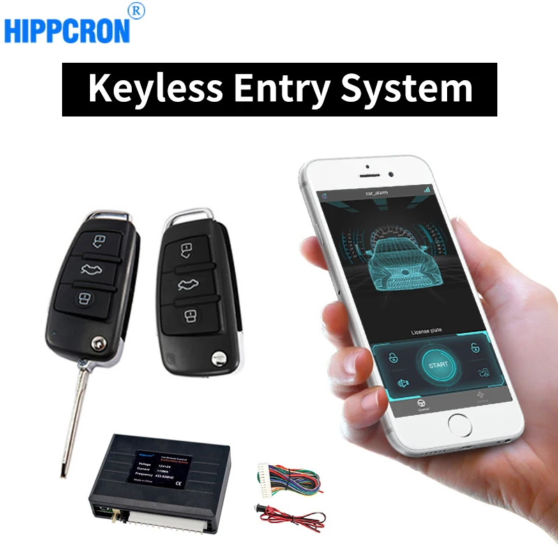 

Universal Car Alarm Systems Auto Remote Central Kit Door Lock Keyless APP With Remote Contr Entry System Central Locking