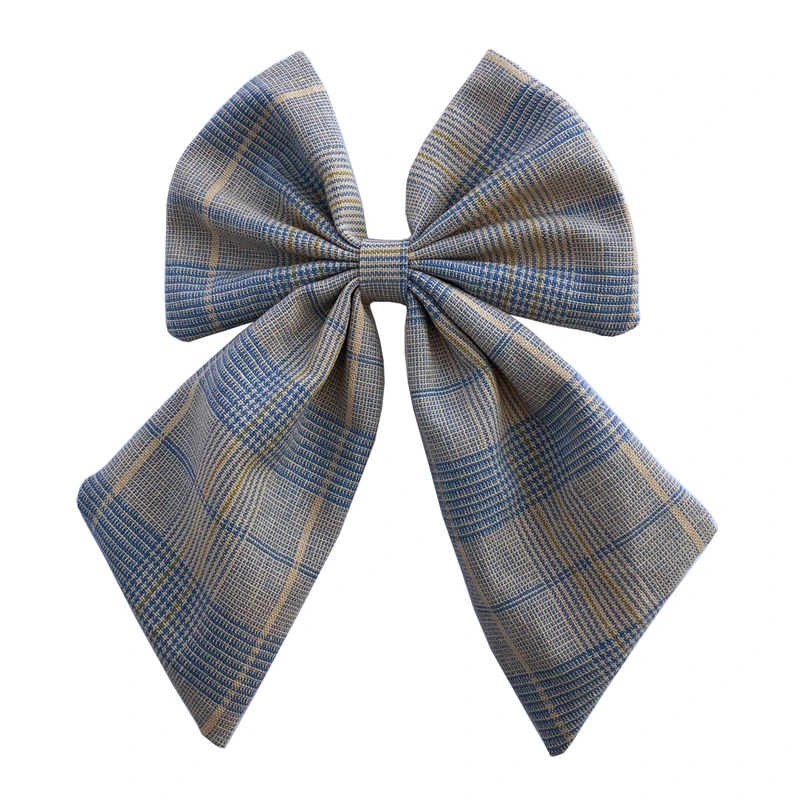 Vintage Plaid-350 Из хлопка и льна, банты, бутик волосы бант Заколки для волос в морском стиле лук заколки для волос для девочек Для женщин аксессуары для волос Головные уборы - Цвет: Vintage Plaid-350