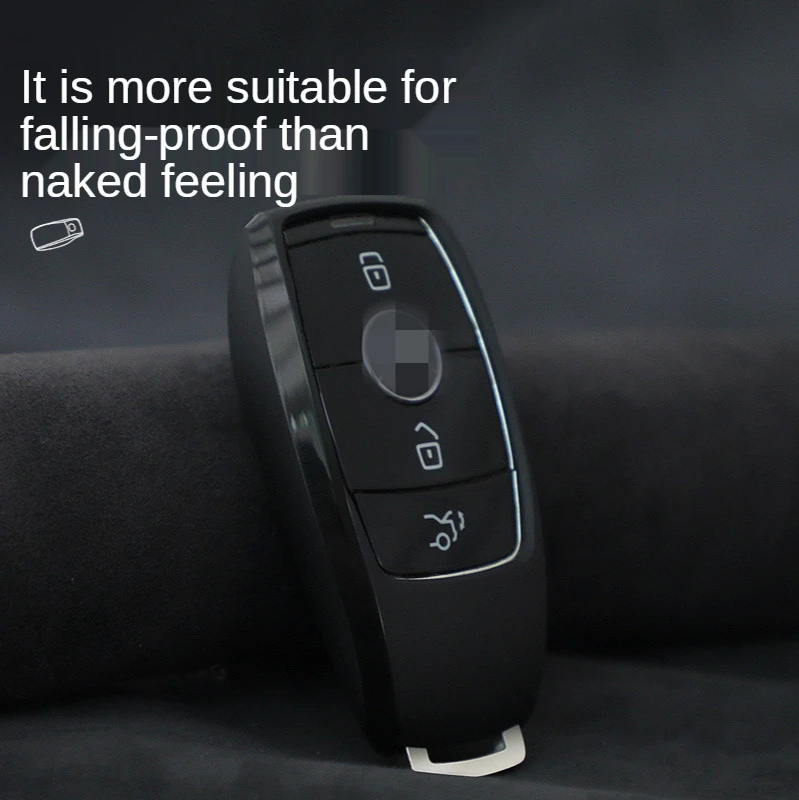

Suede Leather Car Key Case for Mercedes Benz W203 W210 W211 W124 W202 W204 W212 W176 AMG 2017 EClass W213 2018 Sclass