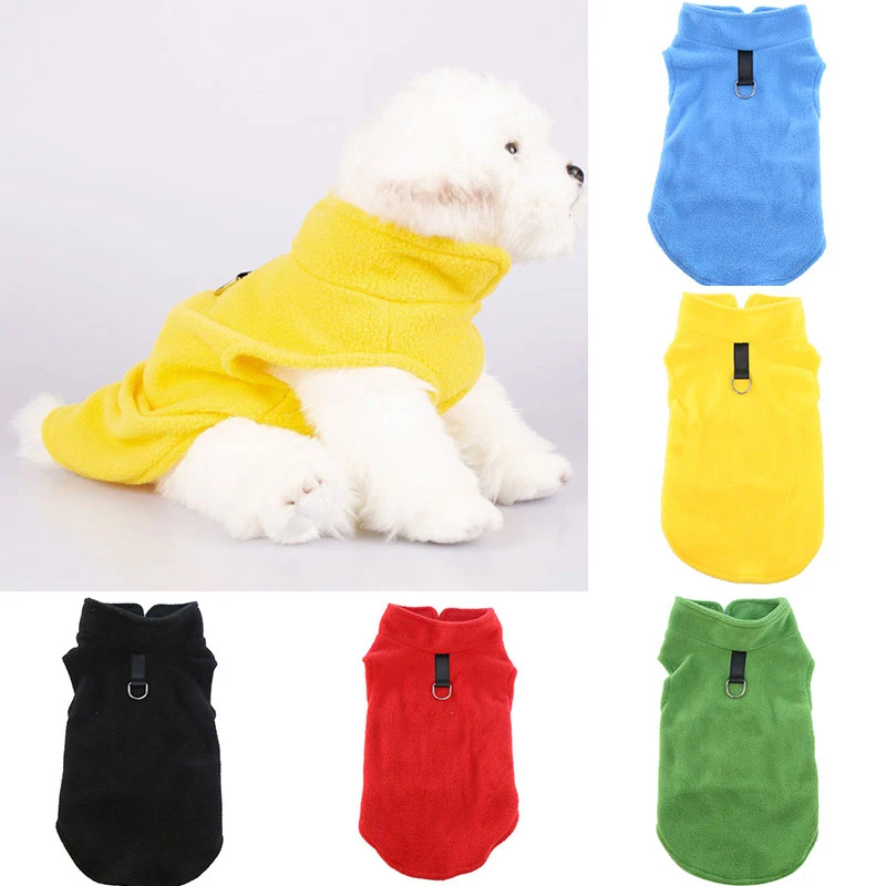 

Dog Vest With D-type Buckle French Bulldog Small Dog Clothes Winter Ropa Perro Chihuahua Coat Pug Puppy Dog Hoodie Pet Clothing