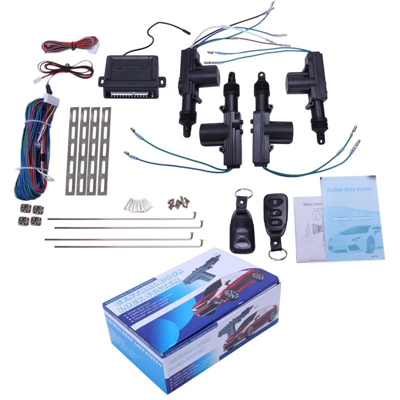 Universal Car Power Door Lock Actuator 12-Volt Motor (4 Pack) Remote Central Control Locking Keyless Entry System | Автомобили и