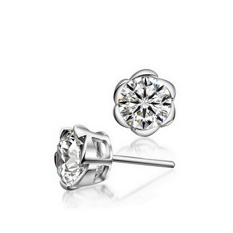 Подарок на день Святого Валентина настоящее Стерлинговое Серебро серьги