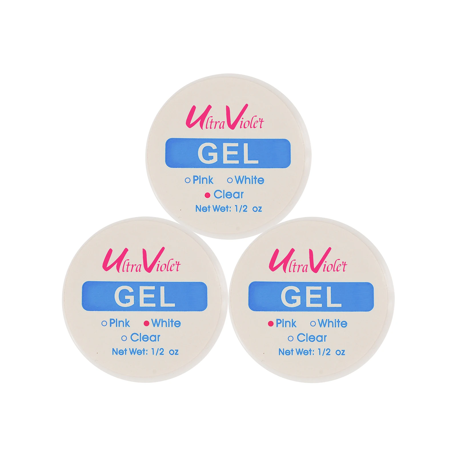 1 шт. прозрачный/белый/розовый цвет на выбор УФ гель для ногтевого дизайна ложные
