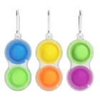 Фиджет-антистресс игрушки для взрослых Push Bubble Fidget сенсорная доска для снятия давления кольцо для ключей с игрушкой контроллер обучающая игрушка для детей