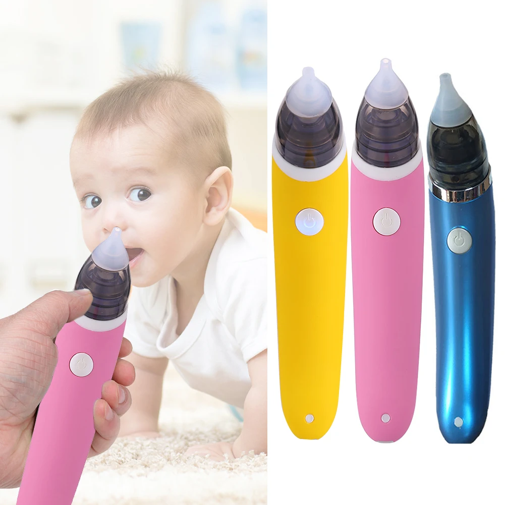 Baby Electric Nasal Aspirator Safe Hygienic Nose Aspirator 5 Speed Adjustable USB Charging Baby Nose Cleaner