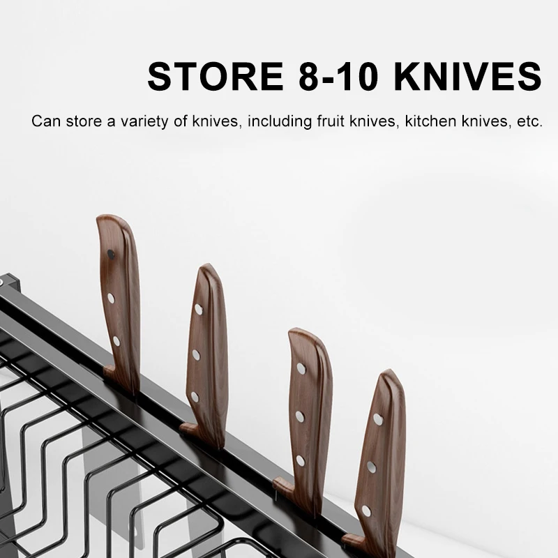 

2 Layer Multifunction Dual Sink Dish Drainer Kitchen Cutlery Drain Rack Utensil Storage Organizer Dish Plate Organization Shelf